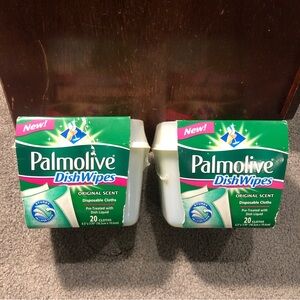 X2 Palmolive Dish Wipes Original Scent Pretreated Disposable Cloths 20 Count